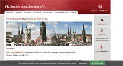Desktop Screenshot of hallescher-anwaltverein.de
